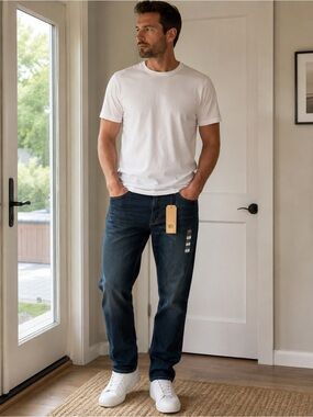 New with tags Levi's Men's Dark Indigo Straight Jeans 38X34